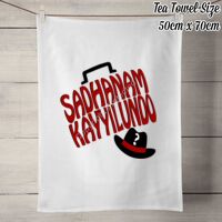 50% Linen Tea Towel - White Thumbnail